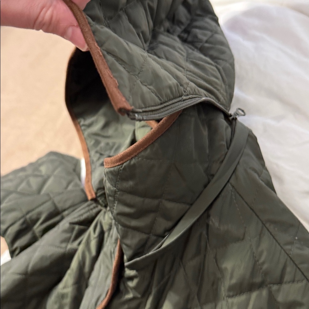 Lauren Ralph Lauren Quilted Green Utility Jacket - Picture 15 of 16